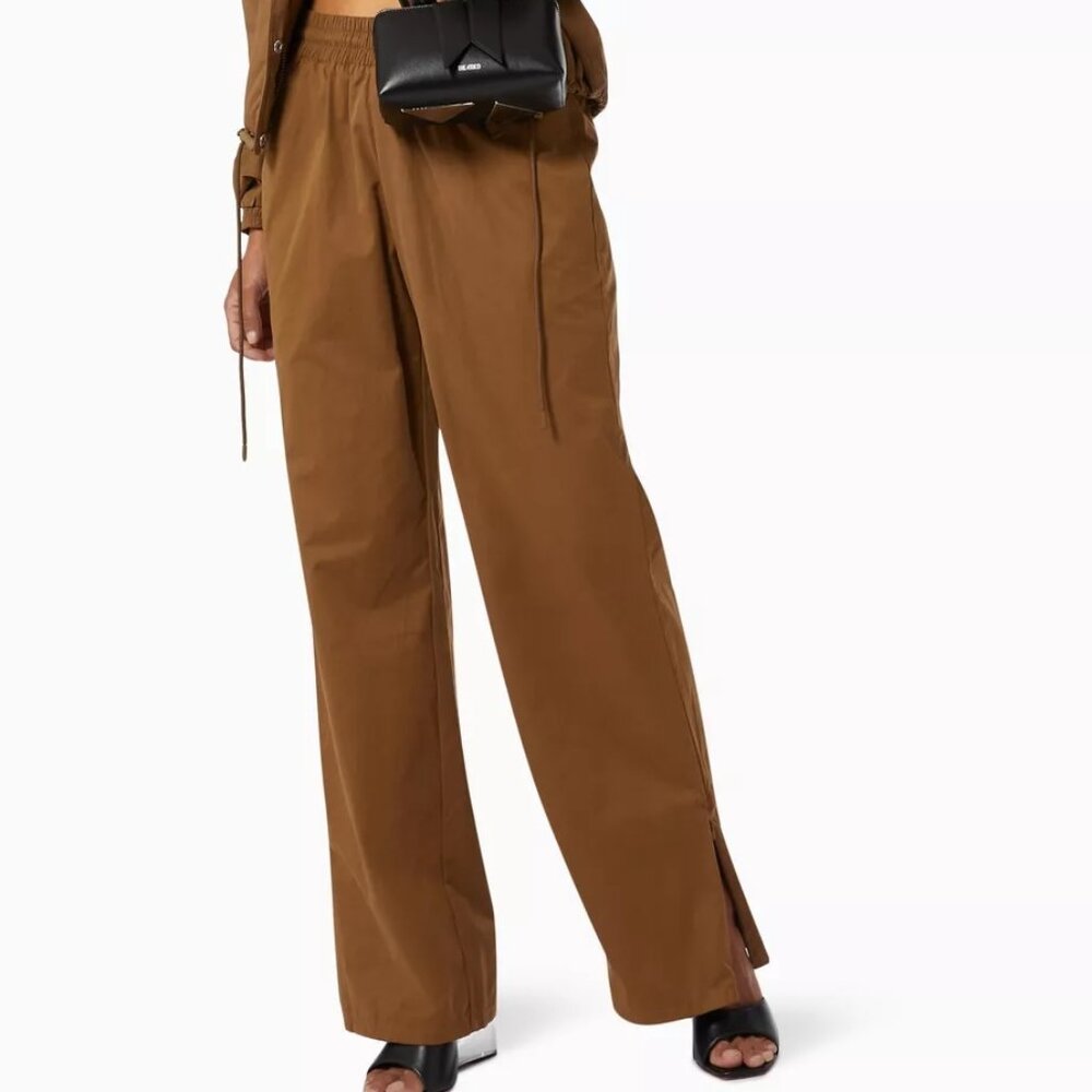 Good American Sueded Track Pants. Size Large